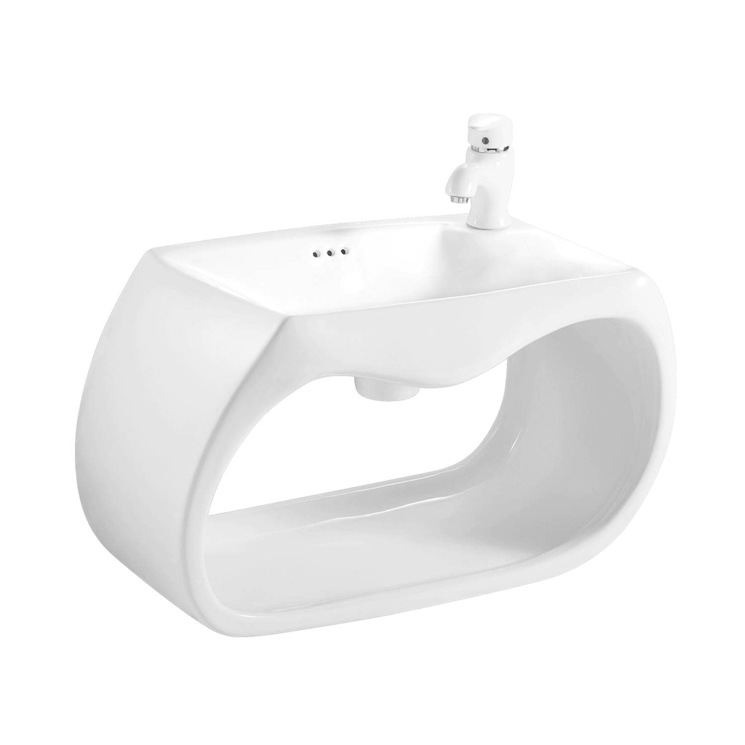 premium quality white children's porcelain wash basin, wall mounted bathroom sink WB-20121, made by meilong ceramics